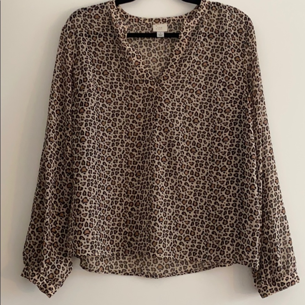 A new day leopard blouse